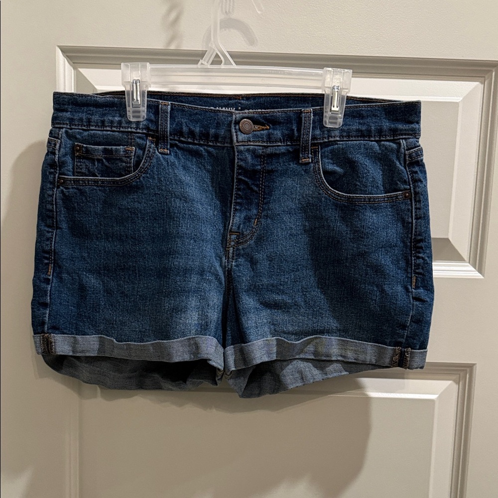 Old Navy Dark Blue Boyfriend Jean Shorts